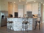 Kitchen with island bar